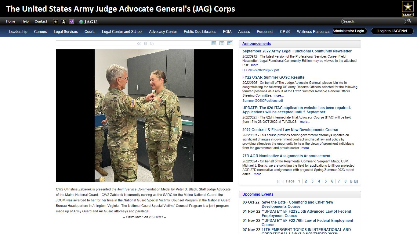 US Army Court-Martial Public Record System